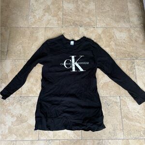 Calvin Klein Black Long Sleeve Top